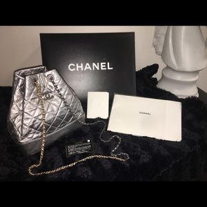 Small Metallic Gabrielle Backpack